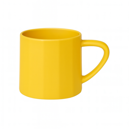 420ML Matte Pastel Ceramic Mugs – Yellow, Grey, Pink & Purple