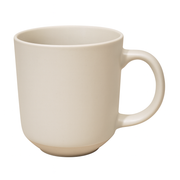 500ML Ceramic Mug with Raw Base – White - Habitt