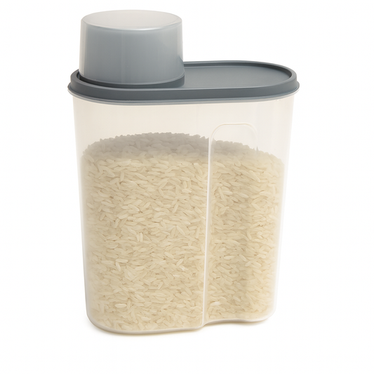 Large Airtight Cereal Jar – Big Food Storage Container with Measuring Cap