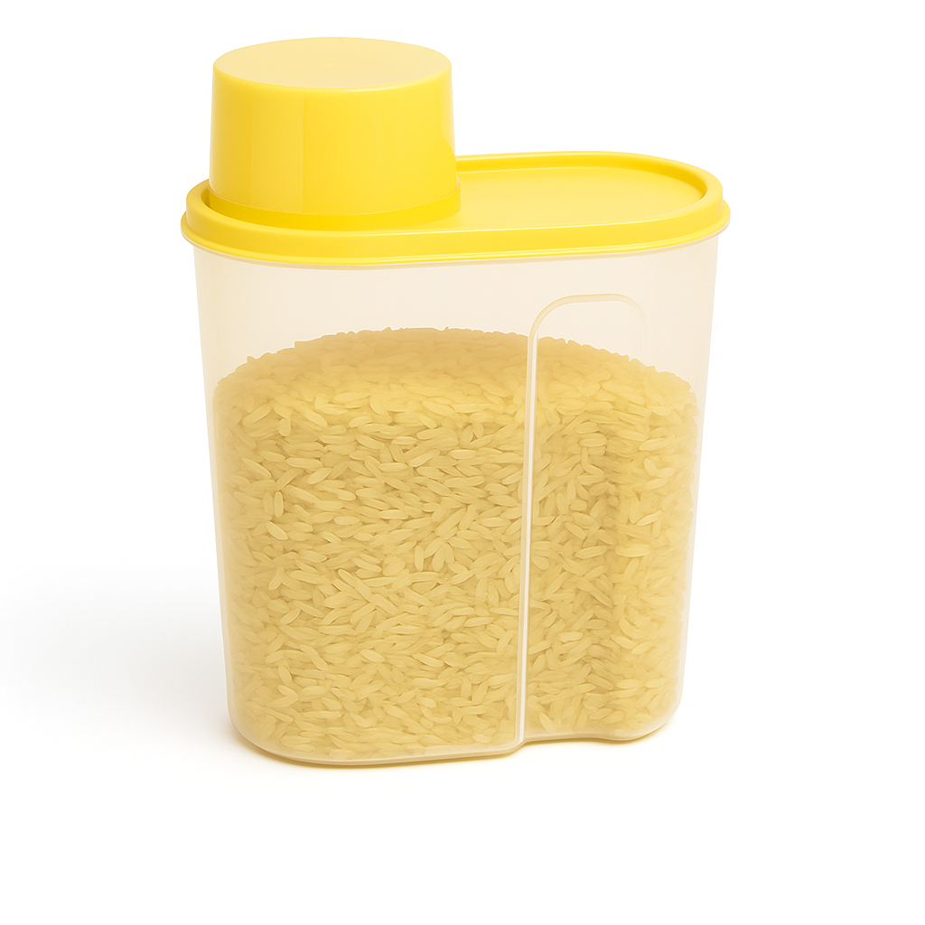 Large Airtight Cereal Jar – Big Food Storage Container with Measuring Cap