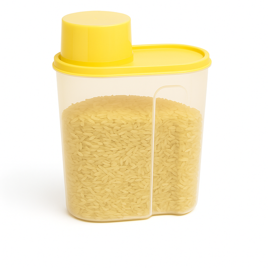 Large Airtight Cereal Jar – Big Food Storage Container with Measuring Cap