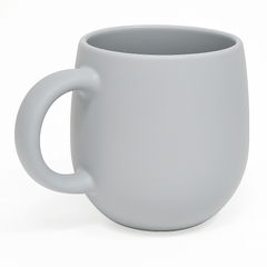 520ML Curved Ceramic Mug – Red, Beige, Grey, Blue & Dark Blue Variants