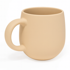 520ML Curved Ceramic Mug – Red, Beige, Grey, Blue & Dark Blue Variants