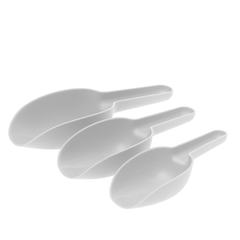 Trio Scoop Set – White / Grey / Brown