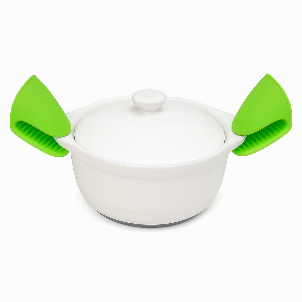 2 Pcs Silicone Clip Pot Holder – (Assorted Colors)