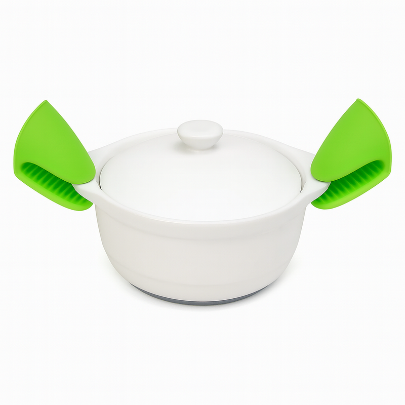 2 Pcs Silicone Clip Pot Holder – (Assorted Colors) - Habitt
