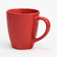 1pc Ceramic Mug 350ml – Color Variants in Blue, Grey, Yellow, Pink, White & Green – Durable Coffee & Tea Cups
