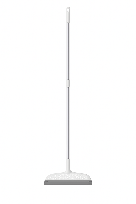 Floor Cleaning Wiper – Long Handle Rubber Blade Floor Squeegee for Home & Office