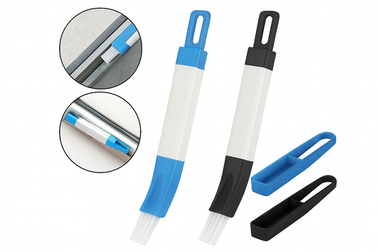 1 pc Window Cleaning Brush – 2-in-1 Scrubber & Dust Remover - Assorted.