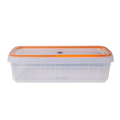 1pc Clear Storage Box 2 Liter (Assorted) – Airtight Plastic Food Container with Colored Lid