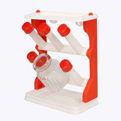 1pc Glass Stand Holder – 6 Cup Drying Rack for Kitchen.