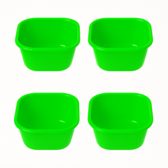 (Pack of 4) Blend Mini Plastic Bowls – 400 ml (Assorted) | Multipurpose Snack & Serving Bowls