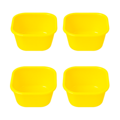 (Pack of 4) Blend Mini Plastic Bowls – 400 ml (Assorted) | Multipurpose Snack & Serving Bowls
