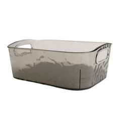 Acrylic Wavy Organizer with Handles – Clear Storage Box (Small & Large)