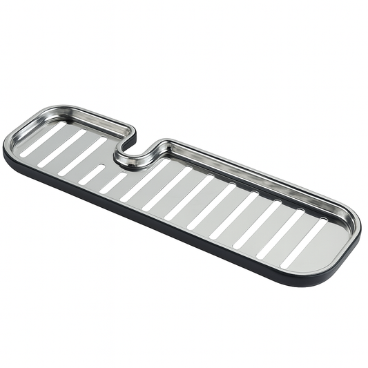 Ecoco Sink Faucet Shelf – Adjustable Kitchen Sink Organizer Rack for Sponges & Soap