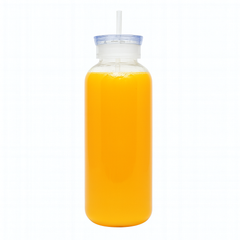 Bolicha Double Cap Bottle with Straw – 500ml / 750ml