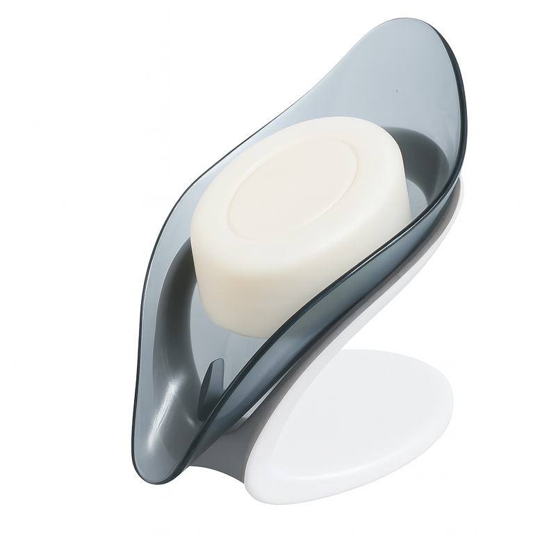 1Pc Smart Soap Holder (Assorted) – Wall-Mounted Self-Draining Soap Dish - Habitt