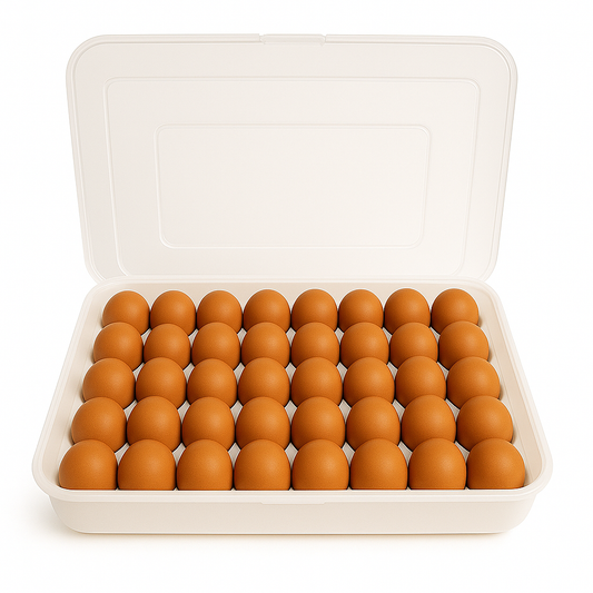 Egg Storage Box with Lid – 34 Egg Holder Container for Refrigerator