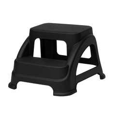 Two Step Stool – Grey, Brown, Black