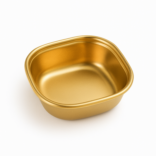 Gold Finish Stainless Steel Compartment Dish – 1, 2, 3 & 4 Section Plates for Snacks & Serving