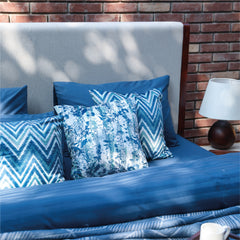 Blue Chev Bedding Set - Habitt