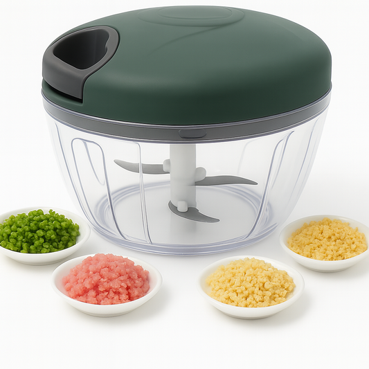 EOTIA Manual Food Chopper – 500ml Hand‑Pull Vegetable & amp; Fruit Dicer