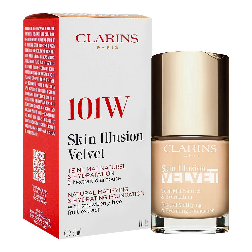 Clarins - Skin Illusion Velvet Foundation 101W 30Ml
