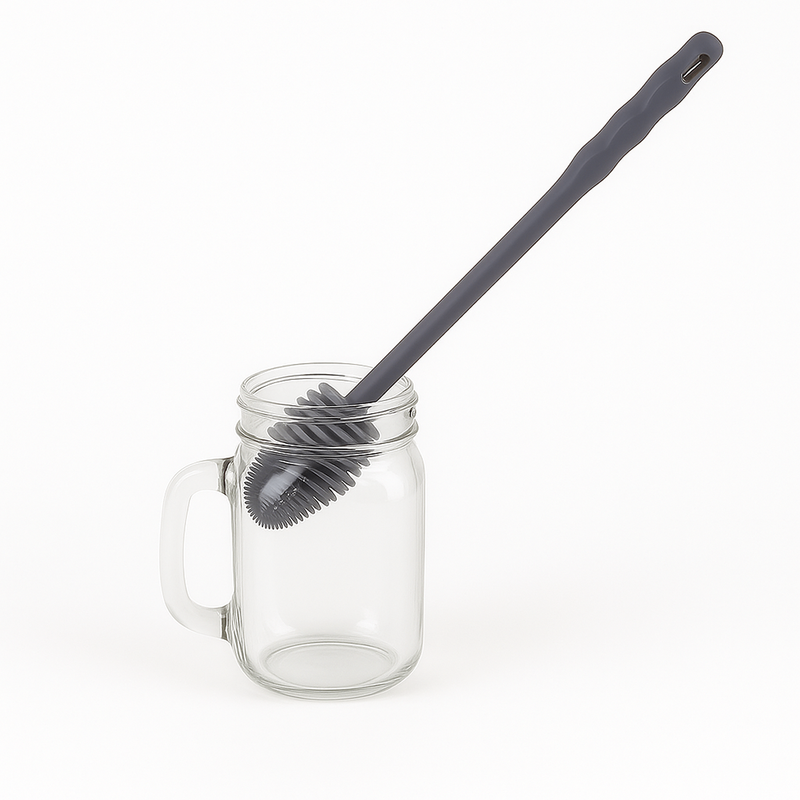 Silicone Bottle Cleaning Brush – Long Handle for Bottles, Jugs & Baby Items - Habitt