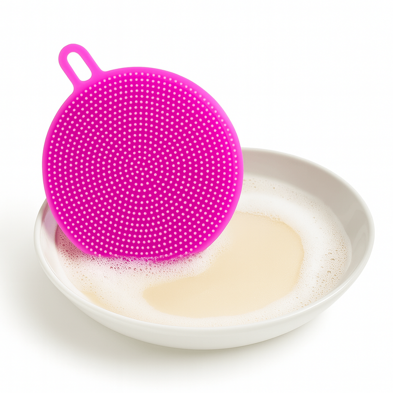 Silicone Washing Pad(Assorted)– Multipurpose Dish Scrubber & Cleaning Sponge - Habitt