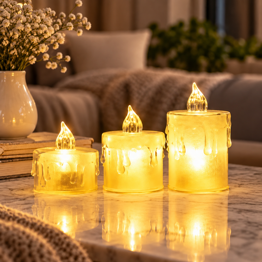 Crystal LED Candle Small | Decorative LED Light