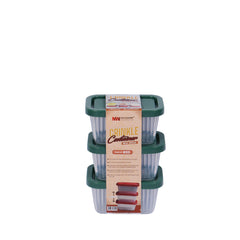 Pack of 3 - Mini Crinkle Container (Assorted) –  Plastic Food Storage Boxes