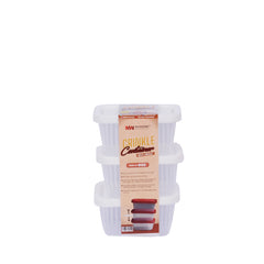 Pack of 3 - Mini Crinkle Container (Assorted) –  Plastic Food Storage Boxes