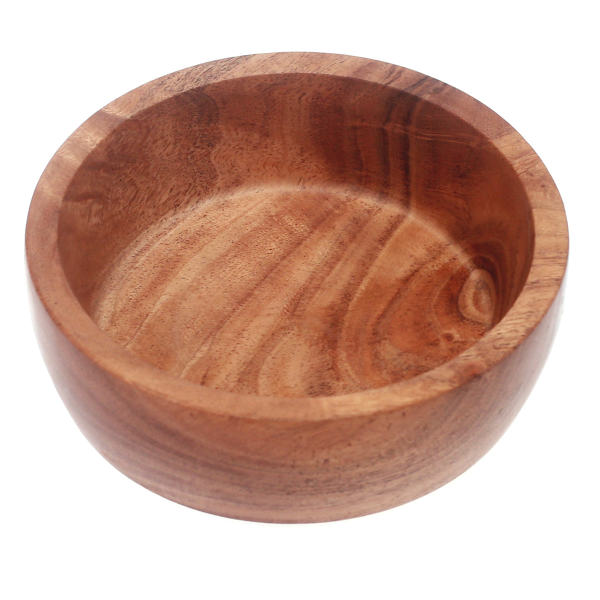 WOODEN BOWL (M).WOOD.LIGHT BROWN..