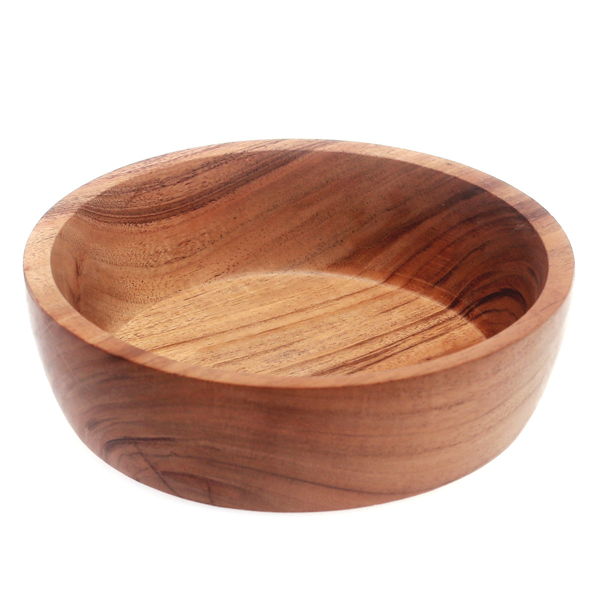 WOODEN BOWL (L).WOOD.LIGHT BROWN..