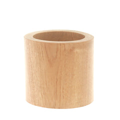 CANDLE HOLDER(M).WOOD.LIGHT BROWN..