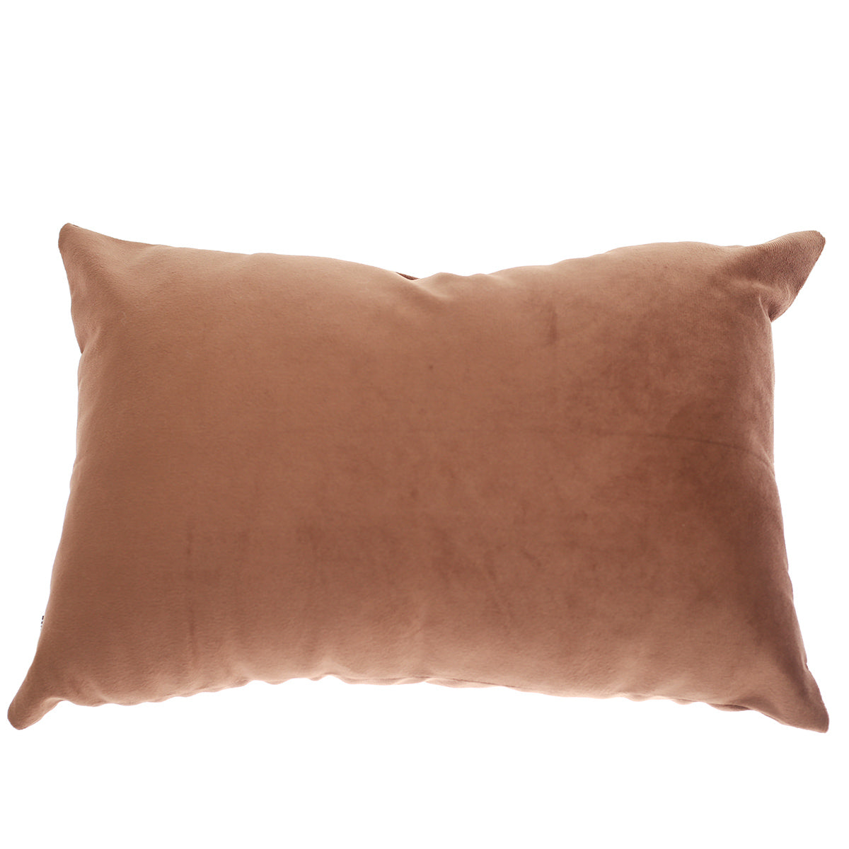 Velvet Filled Cushion 12x18" Brown