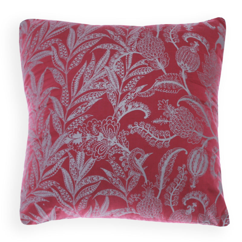 Silver Leaf Cushion Cover 18x18" - Habitt