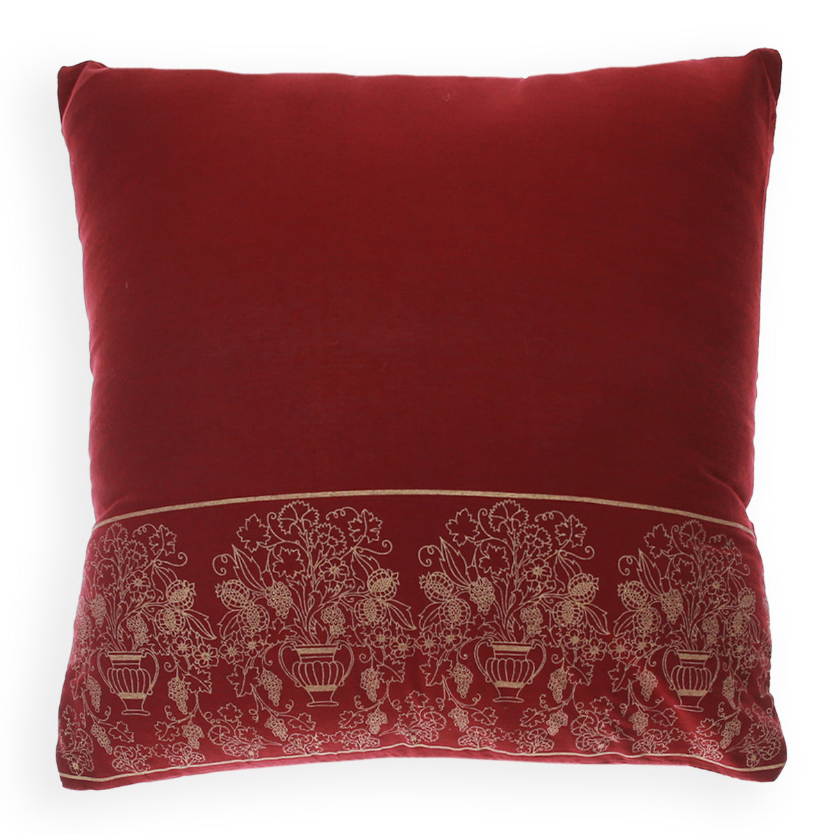 Gold Peacock Cushion Cover 18x18" - Habitt