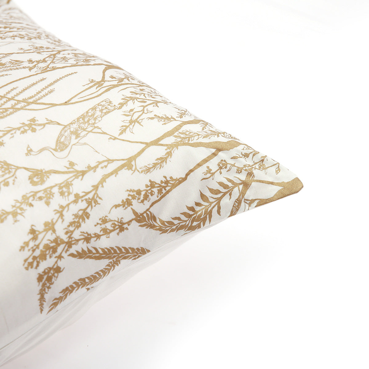 Gold Twig Cushion Cover 18x18"