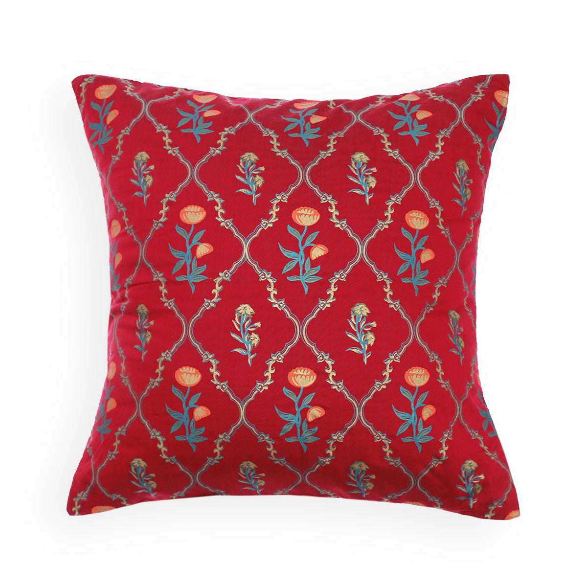 Floral Motif Cushion Cover 18x18