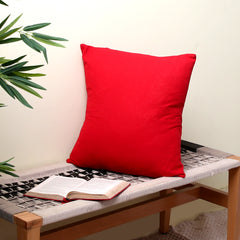 Red Plan Cushion Cover 18x18"