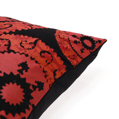 Red Suzani Cushion Cover 18x18