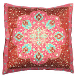 Pink Border Cushion Cover 18x18"
