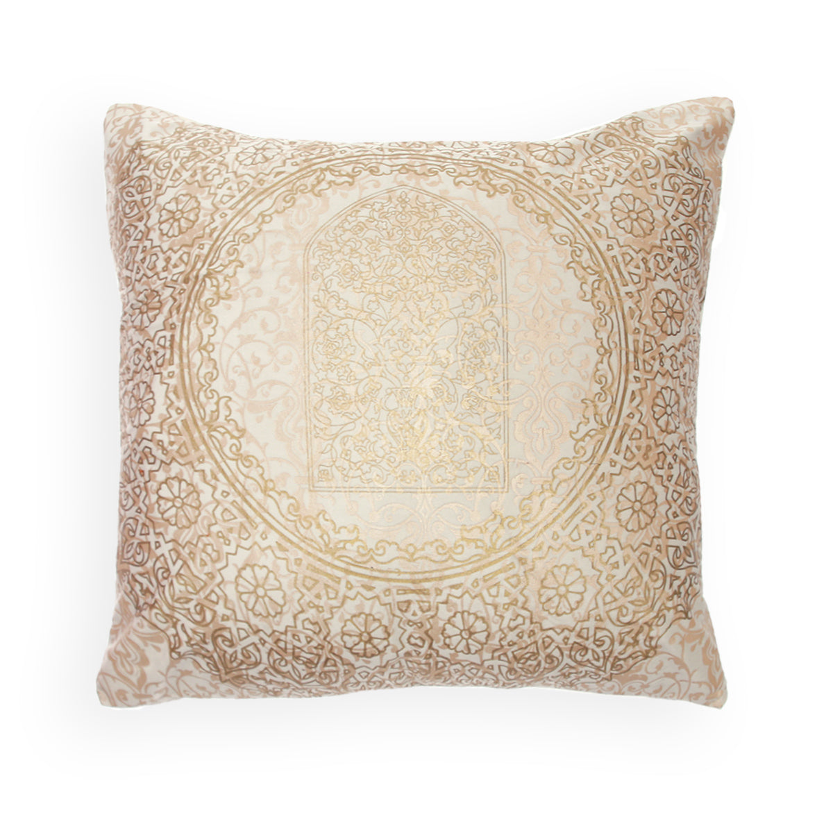 Beige Festive Bliss Cushion Cover 26x26