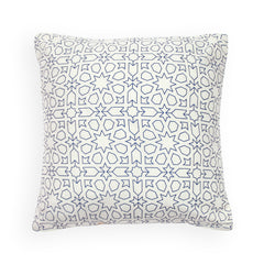 Merakesh Jaal Blue Cushion Cover 18x18"