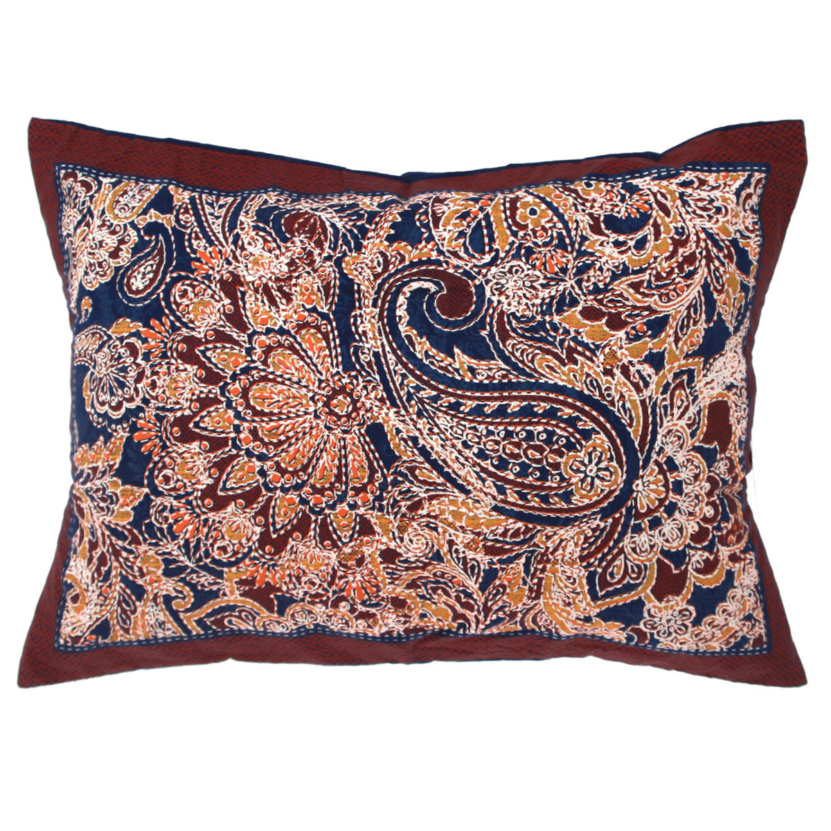 KASHMIRI PAISELY CUSHION COVER 12X18"