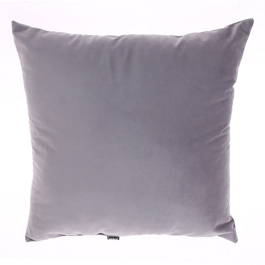 Velvet Filled Cushion 18x18" Grey - Habitt
