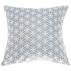 Geo Floral Silver Cushion Cover 18x18"(RM)