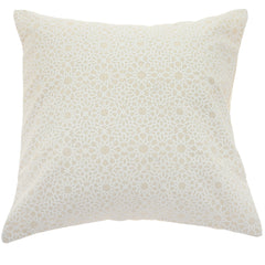Geometric Pattern White Cushion Cover 18x18"(RM)