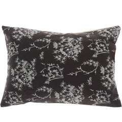 White Floral Emb Cushion Cover 18x18"